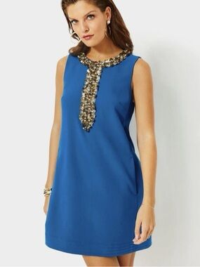 NWT Lilly Pulitzer EDITA Embellished Shift Dress